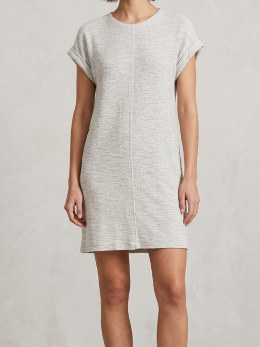 Lou & Grey S Gray Signaturesoft Knit T-Shirt Dress